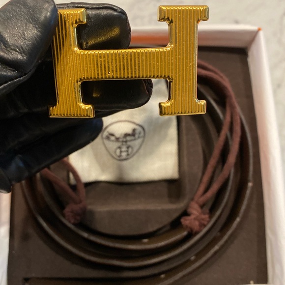 AUTHENTIC Hermès Constance Reversible Belt Kit - Gold❤️‍🔥 - Picture 3 of 6